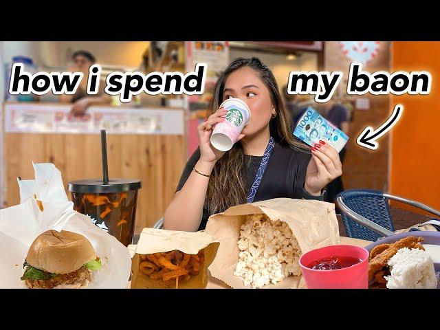 how i spend my 1000 peso baon in ateneo