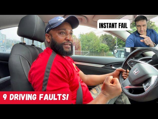 He Didn't See Traffic SignalsChanged | INSTANT DRIVING TEST FAIL!