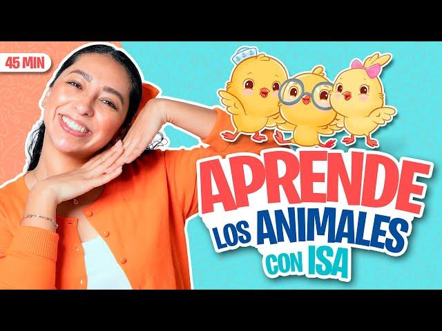 Aprende Peque con Isa ft. @canticosworld - Primeras Palabras Para Peques - Animales - Toddler Fun