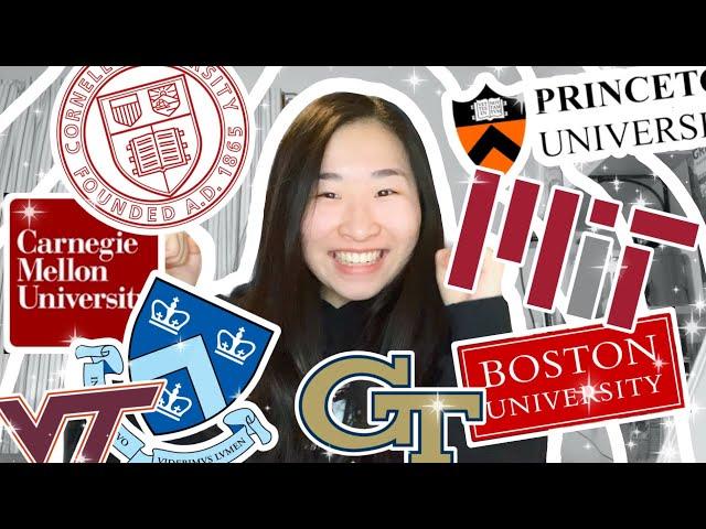 COLLEGE DECISION REACTION + STATS (MIT, Columbia, Cornell, Princeton, Carnegie Mellon, etc.)