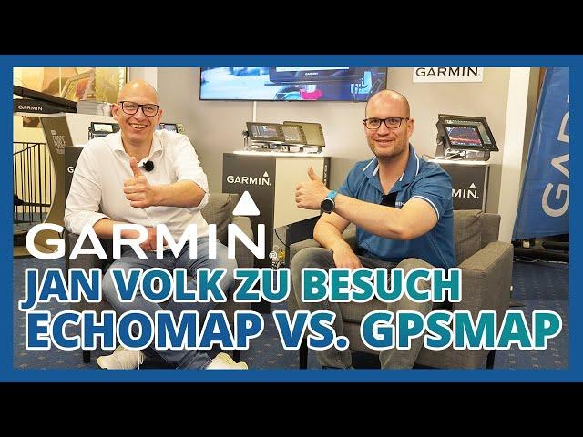 Jan Volk (Garmin Marine) zu Besuch: EchoMap vs. GPSMAP | Echolotzentrum.de