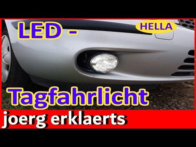 LED Tagfahrlicht einbauen Tagfahrleuchten montieren / nachrüsten Hella Tutorial #273