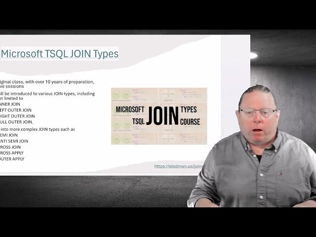 Master SQL Server Join Types with Steve Stedman!