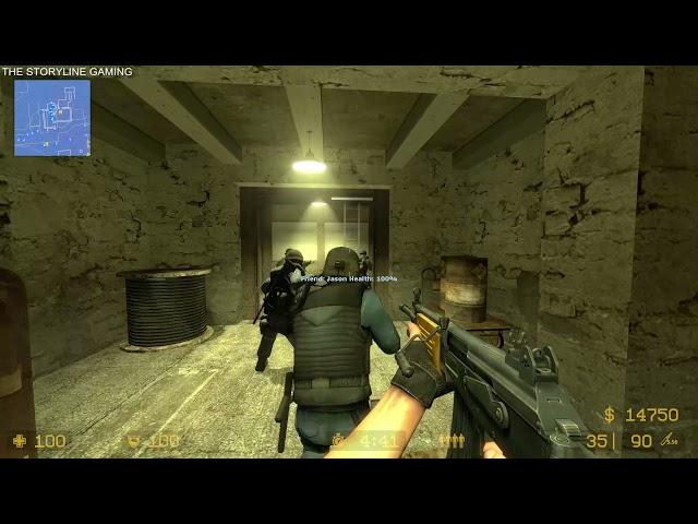 Counter Strike : Source - Siege - Gameplay "CT Forces" (with bots) No Commentary