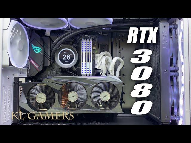 AMD Ryzen 5 5600X ASUS ROG STRIX B550-F Gaming WIFI GIGABYTE RTX3080 NZXT KRAKEN Z63 Gaming PC Build