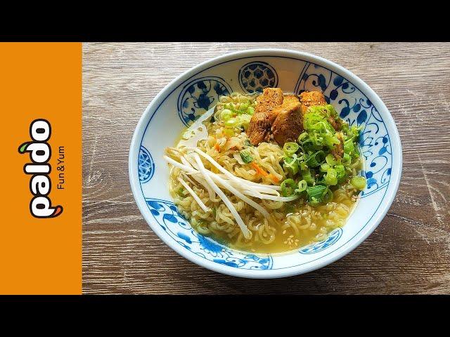 Paldo King Noodle Chicken Flavor Mild - USA - Instant Noodle Recipe Time - EP 1558