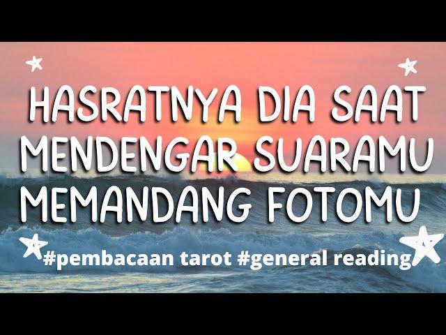 ️Hasratnya Dia Saat Mendengar Suaramu Dan Memandang Fotomu️Love Reading#tarotreading