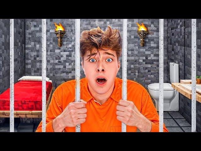 LOCKED IN MINECRAFT PRISON FOR 24 HOURS!!