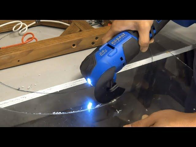 How to cut plexiglass/acrylic fast and easy with an oscillating tool (multi-tool)