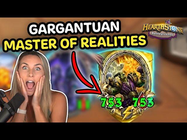 Slysssa's BIGGEST Master of Realities EVER! - Hearthstone Battlegrounds