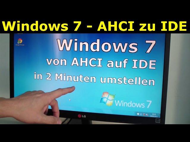 Windows 7 - AHCI auf IDE umstellen