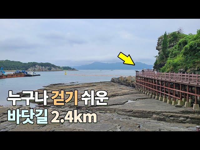 누구나 걷기 쉬운 바닷길 2.4km 딱 썰물 때만 허락하는 바다속 동굴 sns핫플 공룡들의 놀이터 고성 상족암