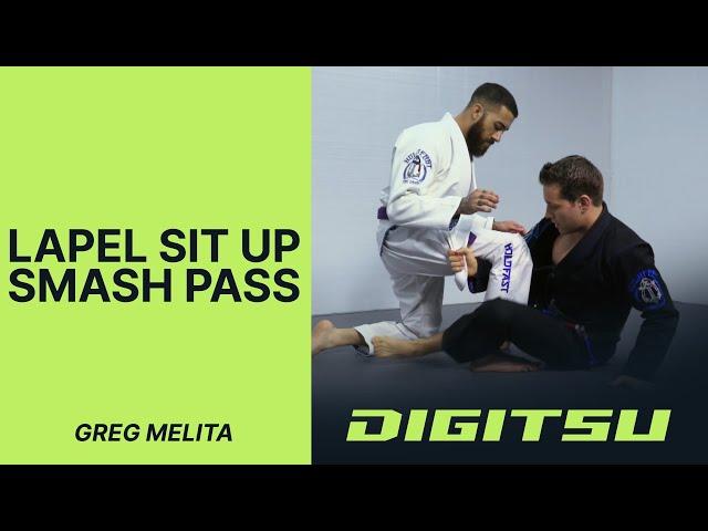 Greg Melita - Lapel Sit Up Smash Pass | #bjj