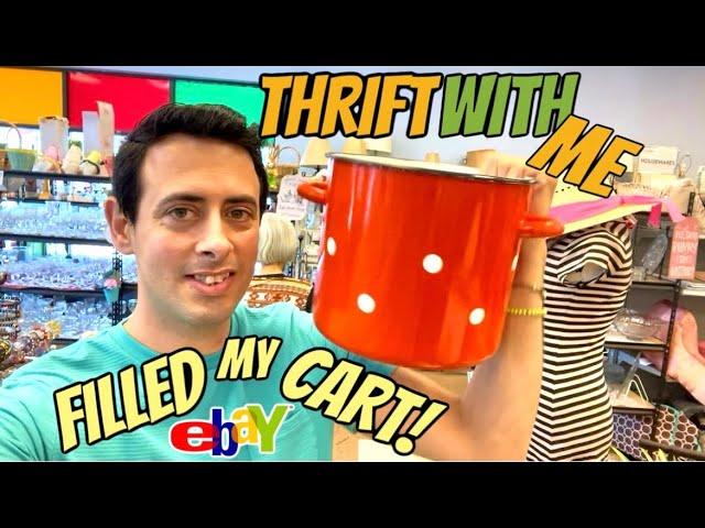 Thrift with me ~ 2 THRIFT STORES Lots of VINTAGE Sourcing RESELL FT on eBay PROFIT