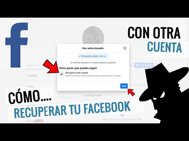 RECUPERAR cuenta FACEBOOK desde otra cuenta  Cambiaron mi correo y contraseña 