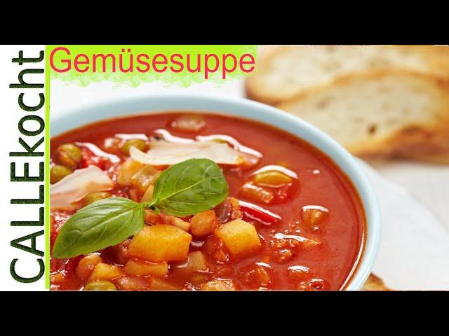 Gemüsesuppe nach Art der Bouillabaisse. Lecker und einfach. Rezept