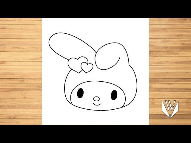 How to draw Melody Step by step, Easy Draw | Free Download Coloring Page