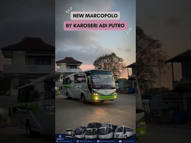 GAGAH BANGETBody New Marcopolo buatan Karoseri Adi Putro. Kalian paling suka punya PO apa nih?