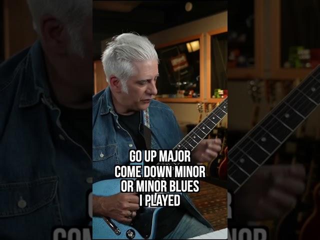 Mixing Major and Minor Blues Scales  #shorts