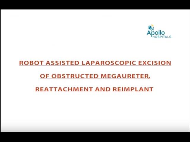 5-year old with obstructed ureter, successfully treated with Robot-assisted laparoscopy