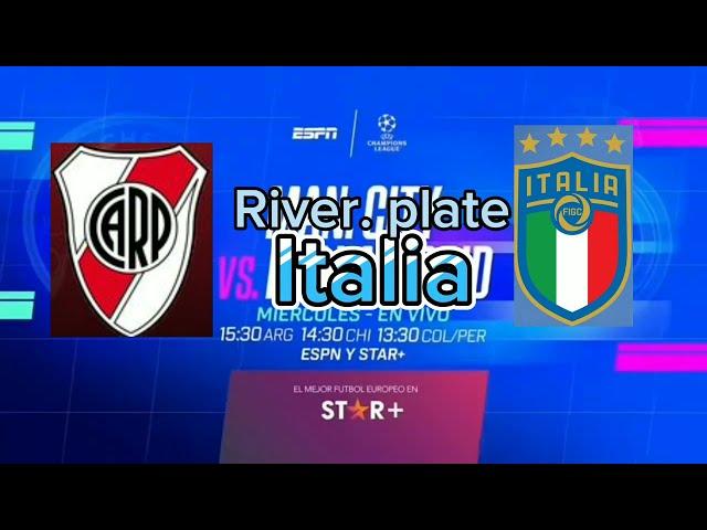 River plate VS Italia Copa internacional Promo , créditos a @Cristhofer Eddy De la Cruz Poma