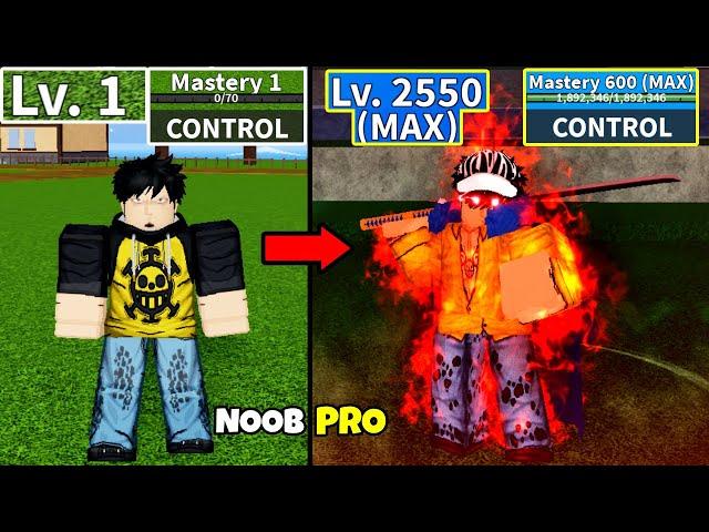 Beating Blox Fruits as Trafalgar Law! Lvl 0 to Max Lvl Full Human v4 Awakening Noob to Pro!