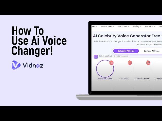 How to Use AI Voice Changer on Vidnoz AI [easy]