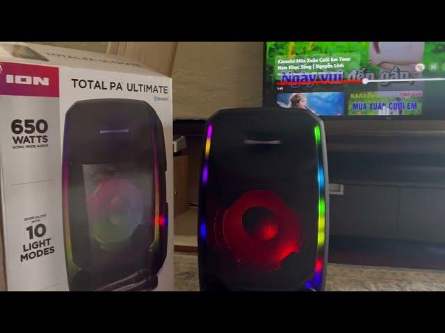 Connect TCL TV without Bluetooth to Wireless Speaker ION Total PA Ultimate & Microphones Karaoke