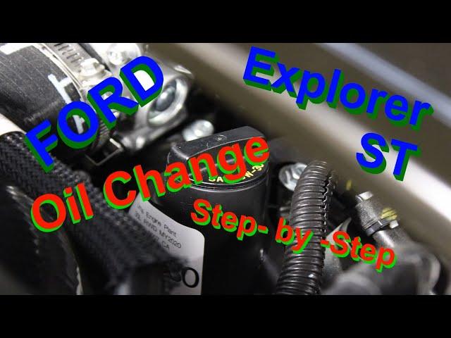 Ford Explorer ST Oil Change (Step by Step) How To: