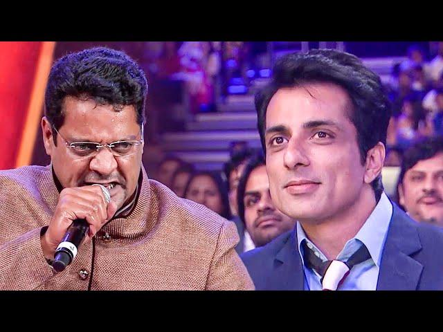 Ravi Shankar Delivers Most Popular And Powerful Dialogues Of Sonu Sood At SIIMA