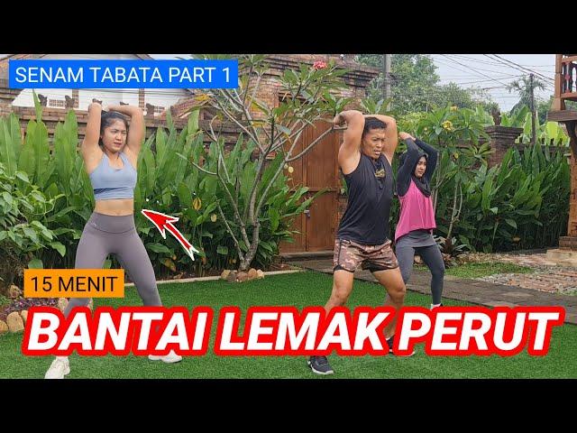 15 MENIT SENAM MENGECILKAN PERUT | TABATA PART 1