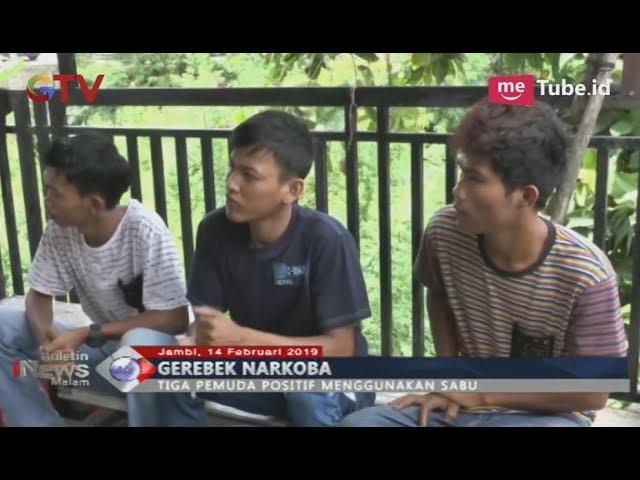 Ditres Narkoba Polda Jambi Gerebek Rumah Narkoba, 3 Pemuda Diamankan Petugas - BIM 14/02