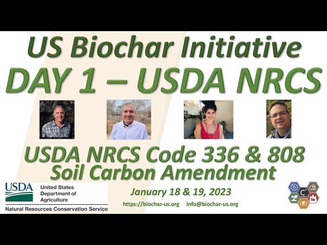 USBI NRCS Code 336 808 Day 1 Session 1 of 5 - Introduction to biochar & event outline. #biochar HD