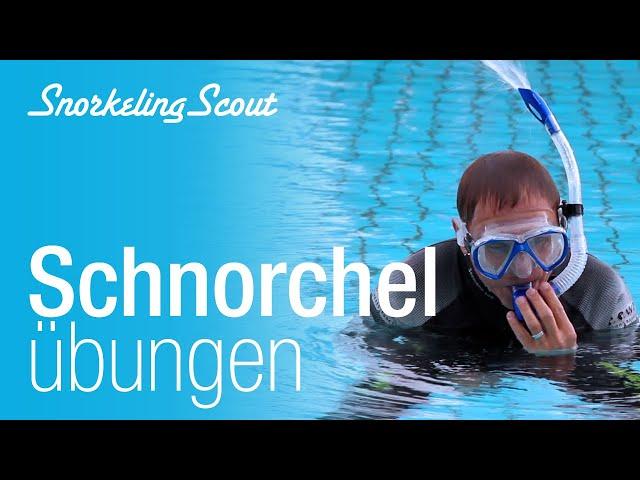 Schnorchelübungen im flachen Wasser | Scnorcheln lernen 1