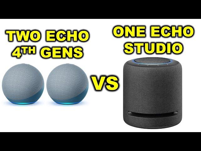 'TWO' Echo 4th Gens VS 'ONE' Echo Studio - WHICH IS BETTER?