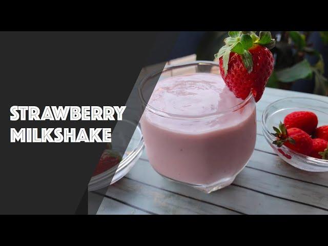 Strawberry Milkshake | Jessy's Cookbook