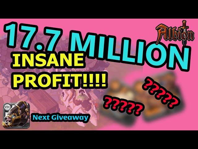 INSANE PROFIT!! 17.7 MILLION IN LESS THAN 2 HOURS!! Albion Online