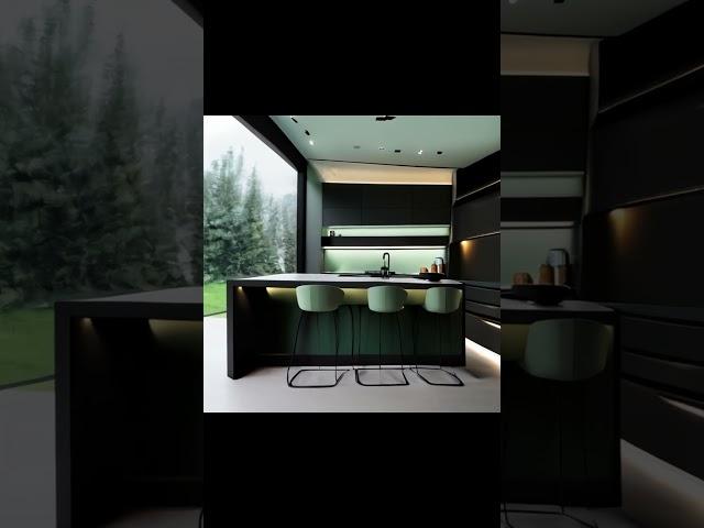 minimalist matte black kitchen mansion kitchen,  #house #interiordesign #eksterior #furnitur #design