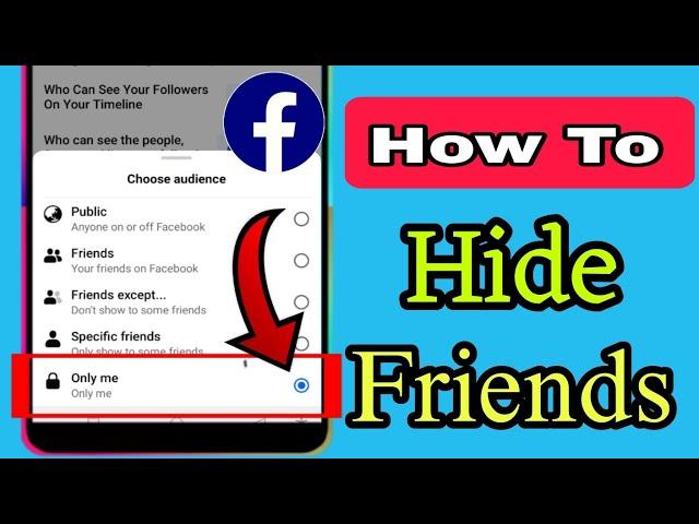 How to Hide Friends on Facebook - AK Unique Tech