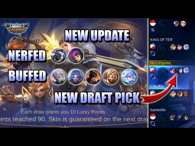 NEW UPDATE - DRAFT PICK, LING BUFF, LUO YI BUFF - PATCH NOTES 1.4.84 MLBB