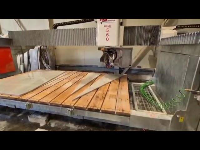 Hualong stone cutting machines 5 axis CNC bridge saw marble cutting machine granite saw machine