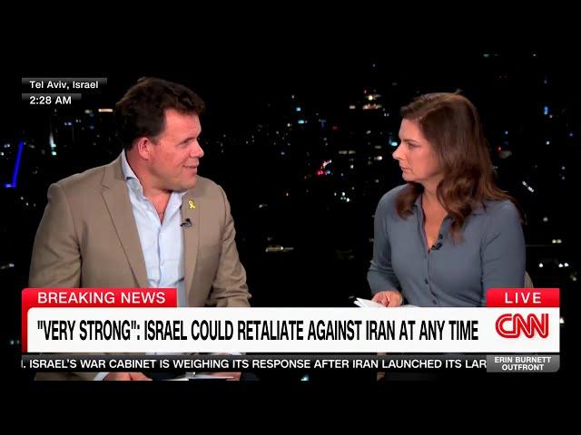 Jonathan Conricus live in Tel Aviv with FDD maps showing possible targets in Iran — CNN