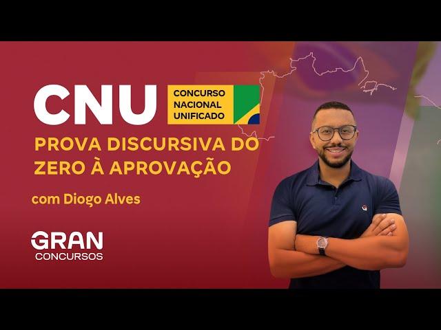 CNU - Prova Discursiva do zero à aprovação