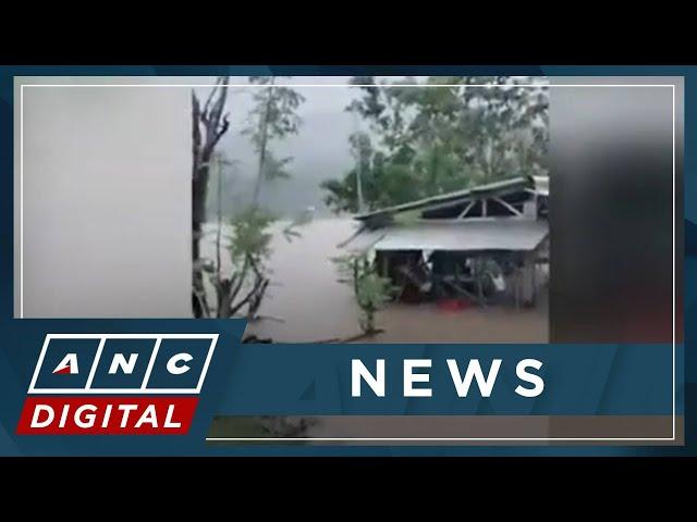 Dozens evacuated in Cateel, Davao Oriental due to floods, landslides | ANC