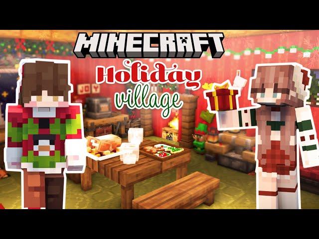 Building a Holiday Village with @frogcrafting  - Minecraft Survival Let's Play