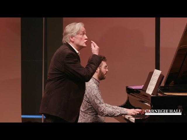 SongStudio 2019: Hartmut Höll Master Class: Wolf’s “Verborgenheitz” from Mörike-Lieder