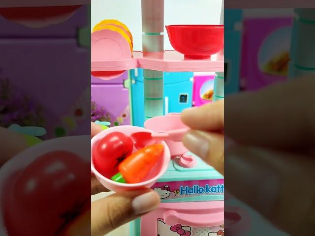 Satisfying with Unboxing & Review Hello Kitty Kitchen Set #hellokittykitchenset #hellokitty #shorts