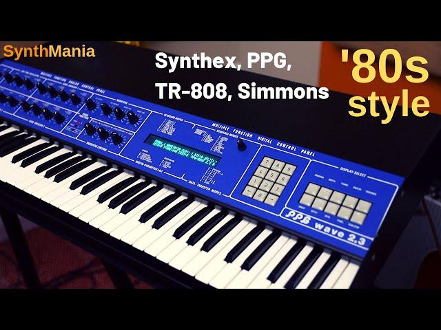 Synthex, PPG, TR-808, Simmons