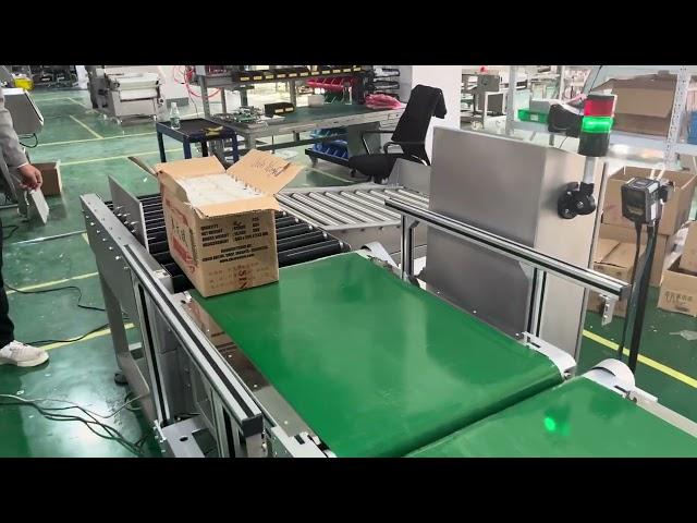 Fanchi Checkweigher with Keyence Barcode Scanner