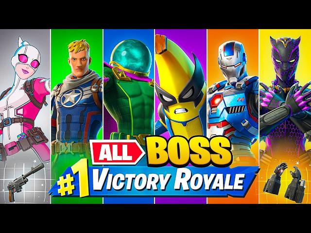 Winning With *EVERY* Season 4 BOSS in Fortnite!